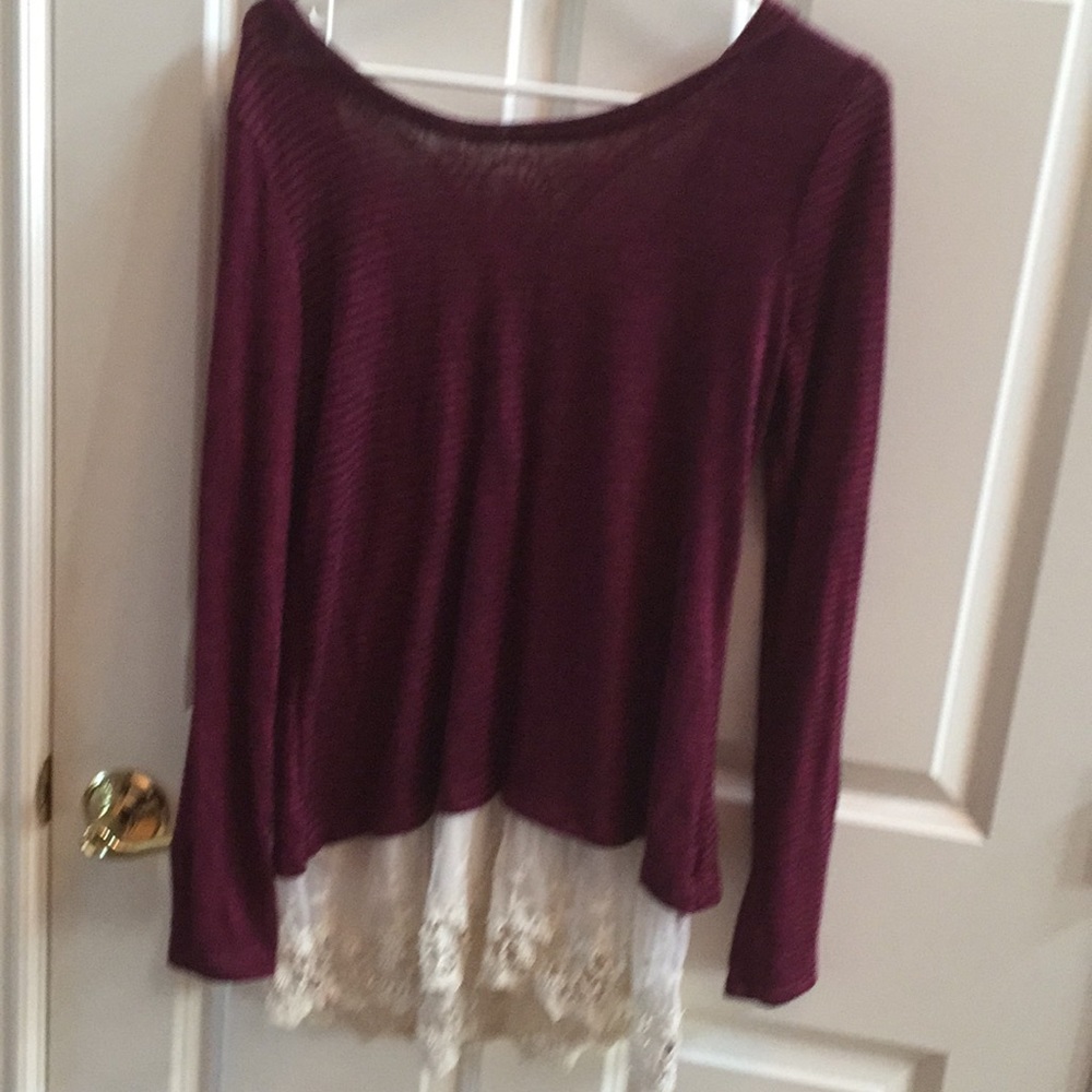Longer lace top